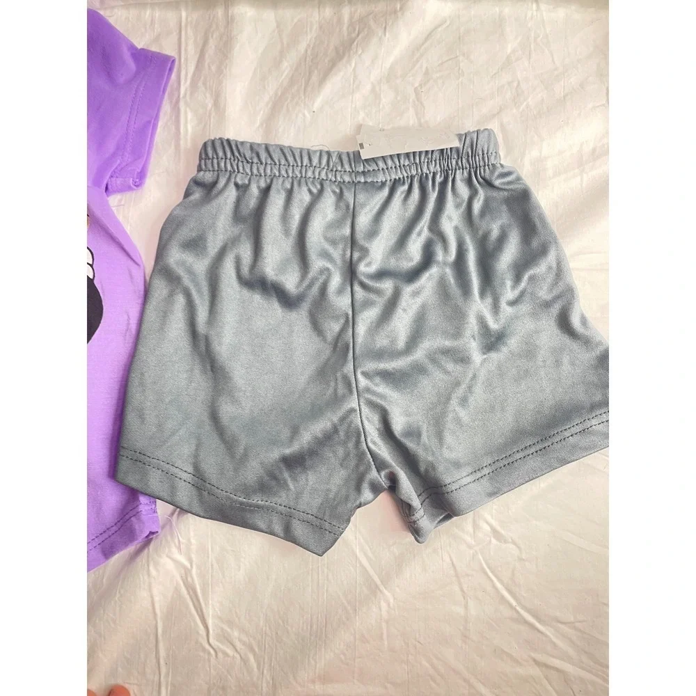 Disney Minnie Mouse Toddler Girls Purple T Shirt Shorts Set Be Amazing Today 3T